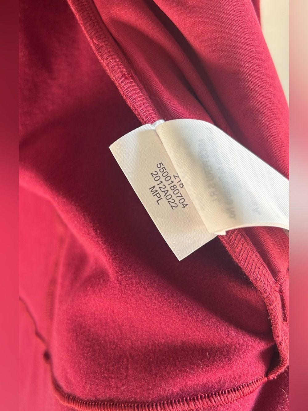 ASICS Womens H1 Running Vest Size M Red Burgundy Full Zip Reflective EUC - Picture 11 of 12